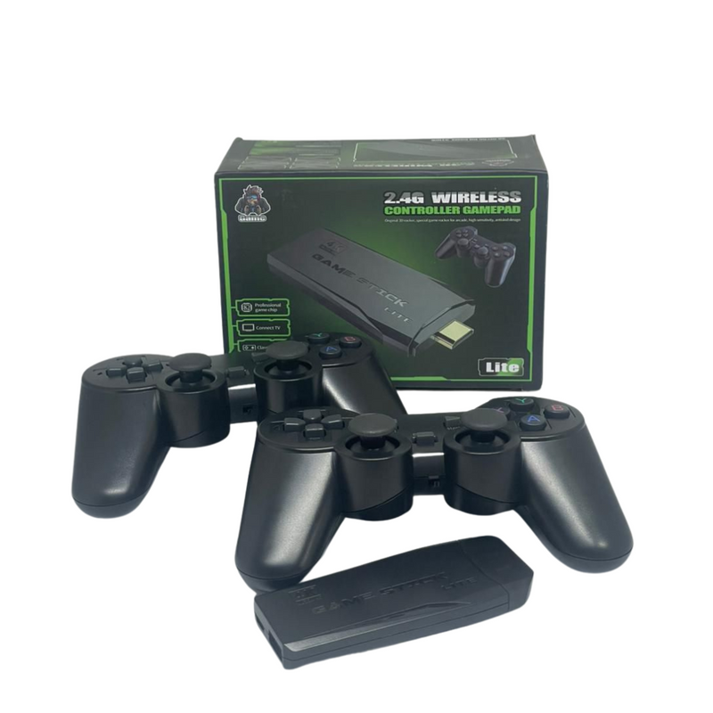 Game Stick com 2 Controles Sem Fio – Mais de 15.000 Jogos Retrô