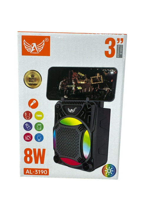 Caixa de Som Bluetooth Altomex AL-3190 Portátil com USB, FM e Entrada para Microfone