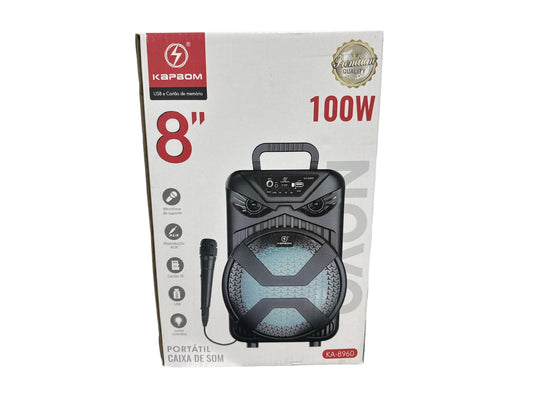 Caixa de som Kapbom com microfone KA-8960