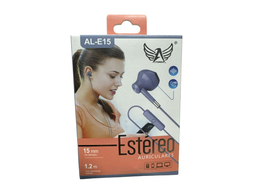 Fone de Ouvido Altomex AL-E15 Colorido com Microfone P2 Estéreo para Celular