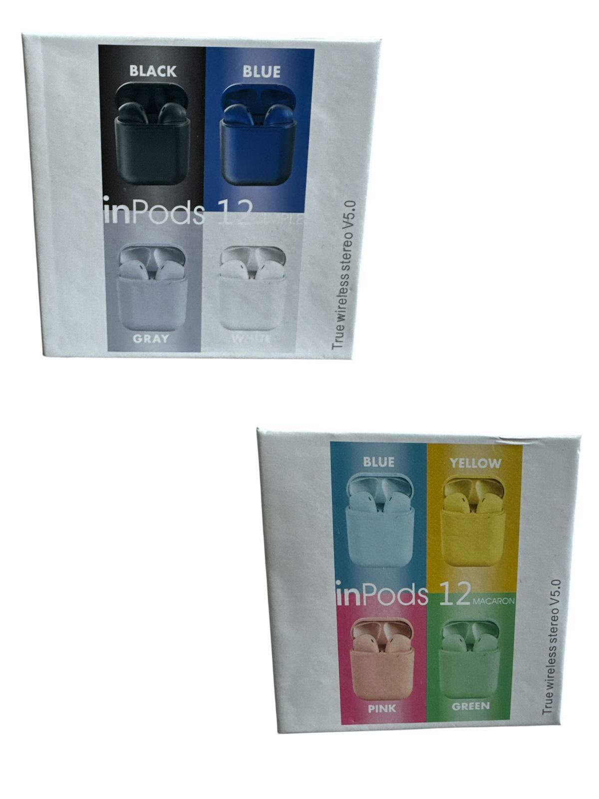 Fone Bluetooth i12 Colorido – Som Estéreo e Estojo Portátil