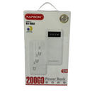 Power Bank KA-9882 20.000mAh | Carregamento Seguro e Eficiente
